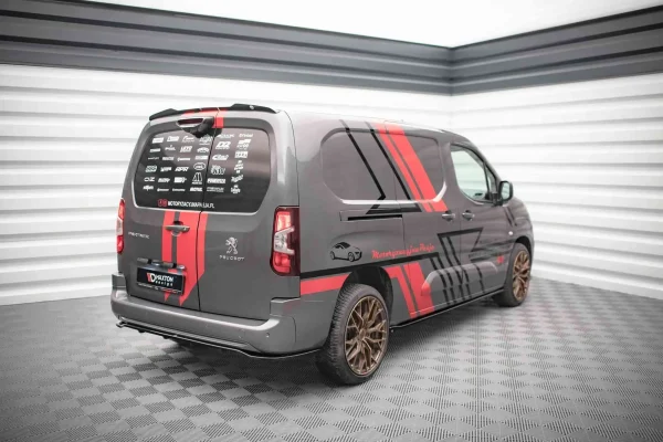 Splitter trasero (con barras verticales) Peugeot Partner Long Mk3 - Imagen 2