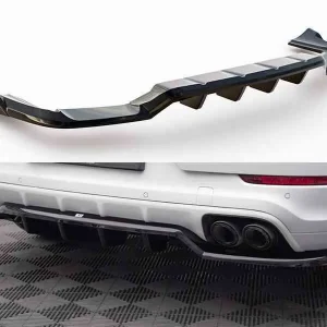 Splitter trasero (con barras verticales) Porsche Cayenne Coupe Mk3