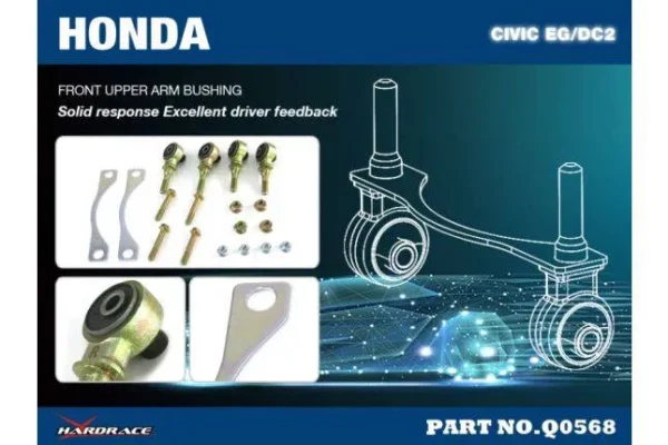 Hardrace - Front Upper Arm Bushing-offset Function Honda Civic, Crx, Integra - Imagen 3