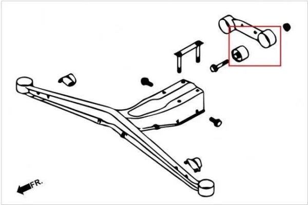 Hardrace - Silentblock del soporte del diferencial trasero - Imagen 2