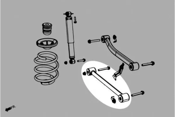 Hardrace - Rear Lower Arm Jeep Wrangler, Wrangler unlimited - Imagen 2