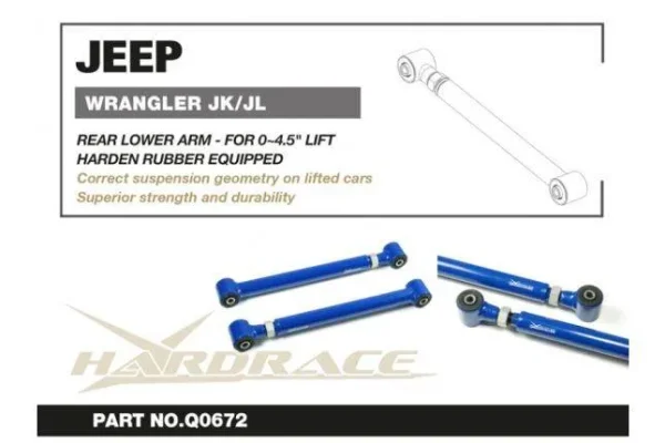 Hardrace - Rear Lower Arm Jeep Wrangler, Wrangler unlimited - Imagen 3