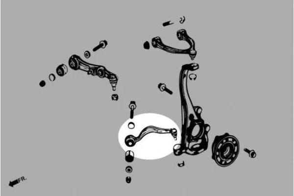 Hardrace - Front Lower - Front Arm Mercedes-Benz C-class, E-class - Imagen 2