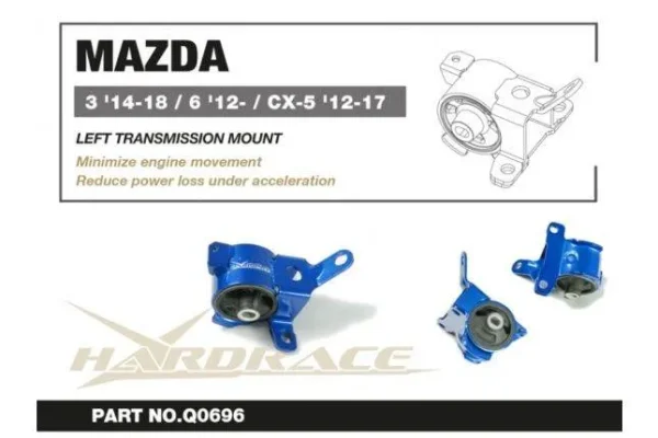 Hardrace - Left Engine Mount Mazda 3, 6, CX-5 - Imagen 3