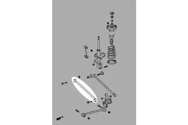 Hardrace - Rear Lateral Front Arm Lexus RX - Imagen 2