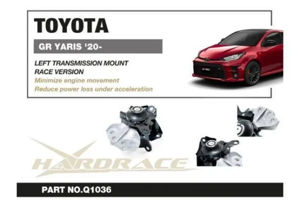 Hardrace - Left Side Transmission Mount Toyota Yaris / vitz - Imagen 3