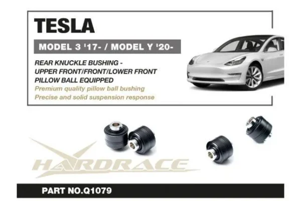 Hardrace - Rear Knuckle Bushing - Upper Front/front/lower Front Tesla Model 3, Model y - Imagen 3
