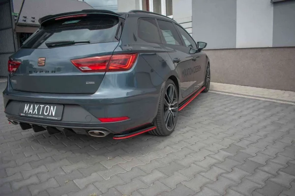 Splitters laterales traseros V.4 Seat Leon Cupra Mk3 FL Sportstourer - Imagen 4