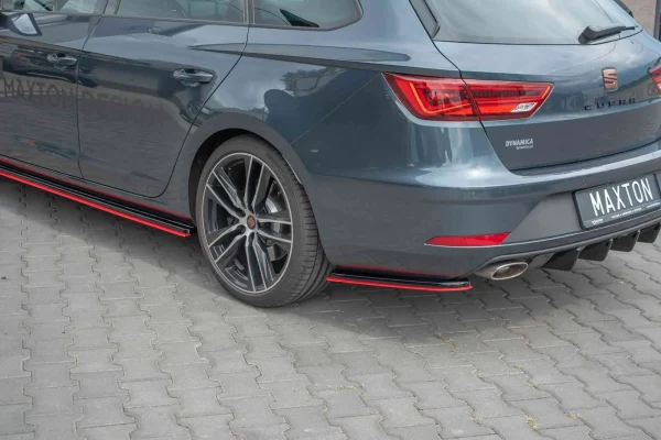 Splitters laterales traseros V.4 Seat Leon Cupra Mk3 FL Sportstourer - Imagen 2