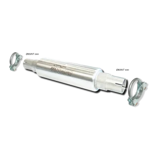 SILENCIADOR UNIVERSAL Ø85 (GRUPO-N) CON ABRAZADERAS CONEXION PARA TUBO Ø60MM LONGITUD SILENCIADOR 450MM