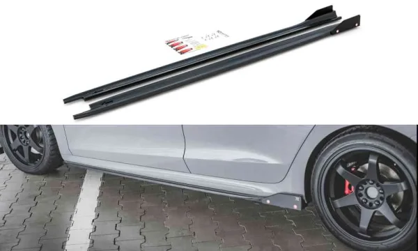 Faldones laterales difusores V.2 + Flaps Skoda Octavia RS Mk4