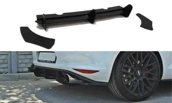 DIFUSOR TRASERO Y DIVISORES LATERALES TRASEROS VW GOLF MK7 GTI