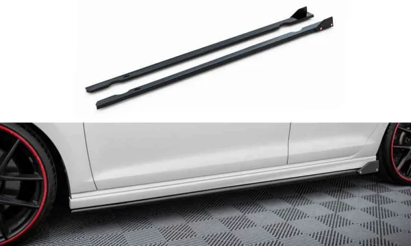 Faldones laterales difusores V.3 + Flaps Volkswagen Golf R / R-Line Mk7