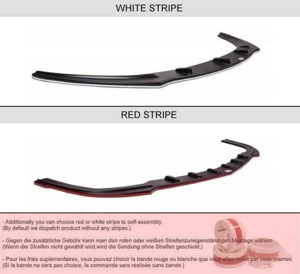 Splitter delantero V.2 VW Golf 7 R / R-Line Facelift - Imagen 9
