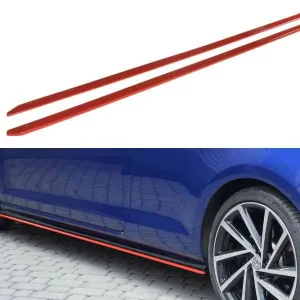 Faldones laterales difusores V.2 VW Golf 7 R / R-Line Facelift