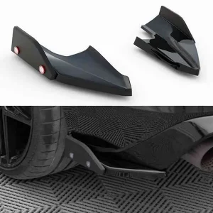Splitters laterales traseros V.5 + Flaps Volkswagen Golf R Mk8