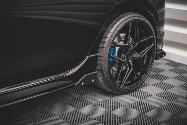 Faldones laterales difusores V.2 + Flaps Volkswagen Golf R Mk8 - Imagen 6