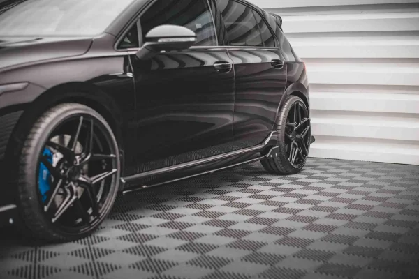 Faldones laterales difusores V.2 + Flaps Volkswagen Golf R Mk8 - Imagen 4
