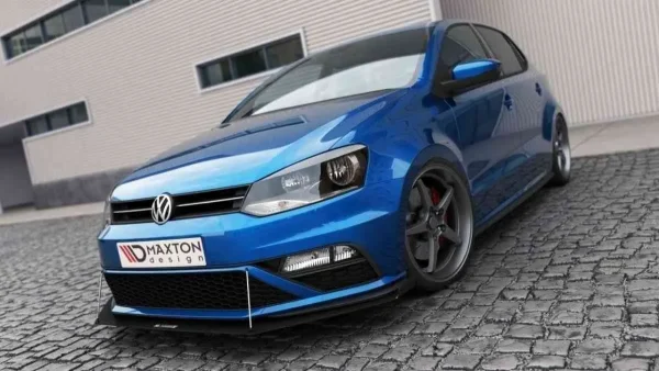 SPLITTER DE CARRERAS DELANTERO (con alerones) Volkswagen Polo GTI Mk5 Facelift - Imagen 2