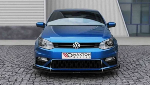 SPLITTER DE CARRERAS DELANTERO (con alerones) Volkswagen Polo GTI Mk5 Facelift - Imagen 3