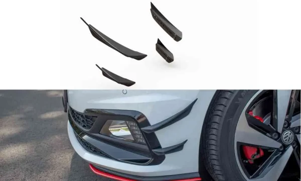 Alerones de parachoques delanteros (Canards) Volkswagen Polo GTI Mk6
