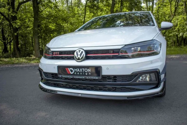 Splitter delantero V.3 Volkswagen Polo GTI / R-line Mk6 - Imagen 2