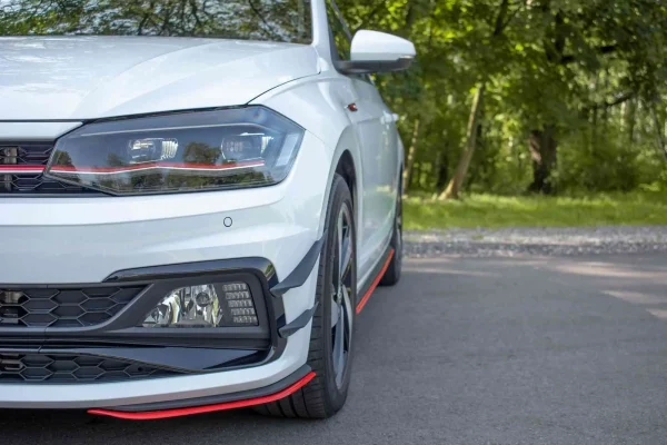 Splittery Przednie Boczne Volkswagen Polo GTI / R-line Mk6 - Imagen 2