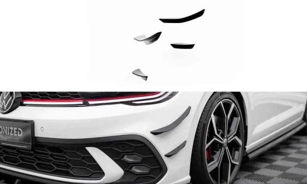 Alerones de parachoques delanteros (Canards) Volkswagen Polo GTI Mk6 Facelift