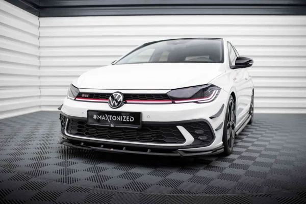 Splitter delantero V.2 Volkswagen Polo GTI Mk6 Facelift - Imagen 3