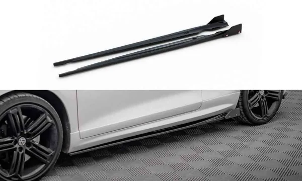 Faldones laterales difusores V.2 + Flaps Volkswagen Scirocco R Mk3