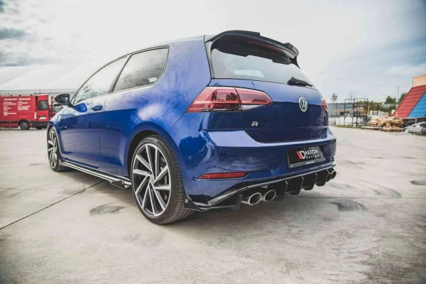 Faldones laterales de durabilidad para competición Difusores + Aletas VW Golf 7 R / R-Line Facelift - Imagen 5