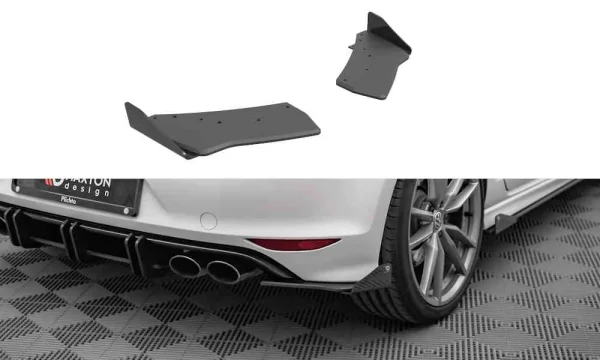 Divisores laterales traseros y aletas Street Pro para Volkswagen Golf R Mk7