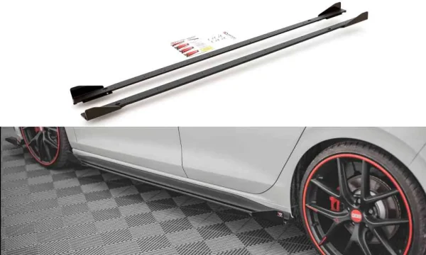 Faldones laterales y difusores de durabilidad para competición Volkswagen Golf GTI / GTE / GTI Clubsport / R-Line Mk8