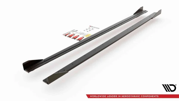 Faldones laterales, difusores y aletas de durabilidad para competición Volkswagen Polo GTI Mk6 - Imagen 7