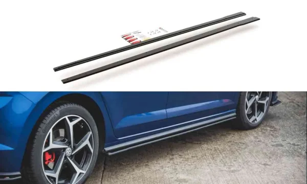 Faldones laterales duraderos para competición Difusores Volkswagen Polo GTI Mk6