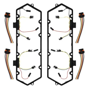 Juego de juntas de tapa de válvula y arnés de bujías incandescentes, compatible con Ford Powerstroke 7.3L 1994-1997