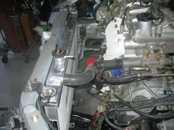 Radiador de aluminio de alto rendimiento, compatible con Mazda Protege 1999-2003 - Imagen 5